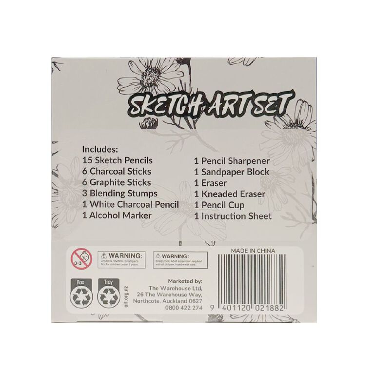 Uniti Sketch Art Box 38 Pieces, , hi-res