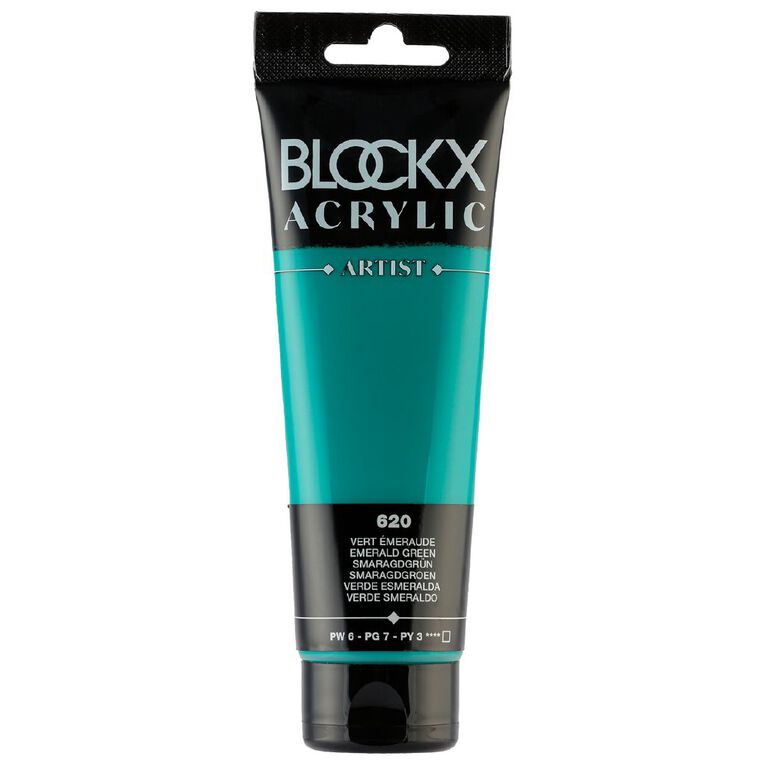 BLOCKX Acrylic Tube 120ml Emerald Emerald, , hi-res