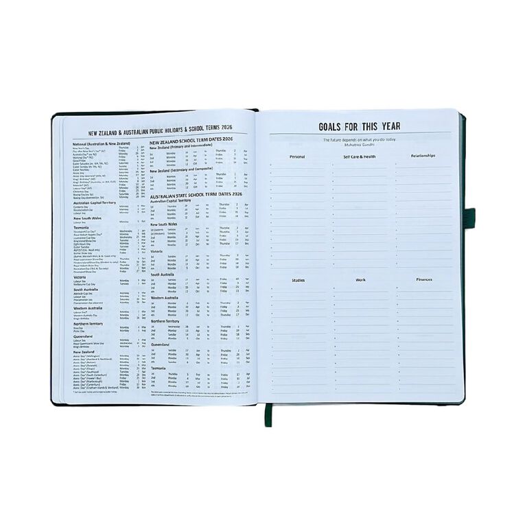 WS 2026 Diary Day To Page Green Dark, , hi-res