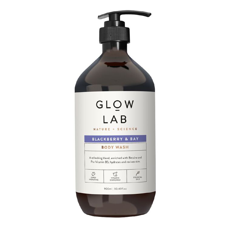 Glow Lab Blackberry & Bay Bodywash 900ml, , hi-res