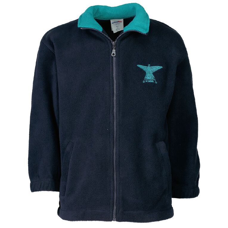 Schooltex Rowandale Polar Fleece Jacket with Embroidery, Navy Jade, hi-res