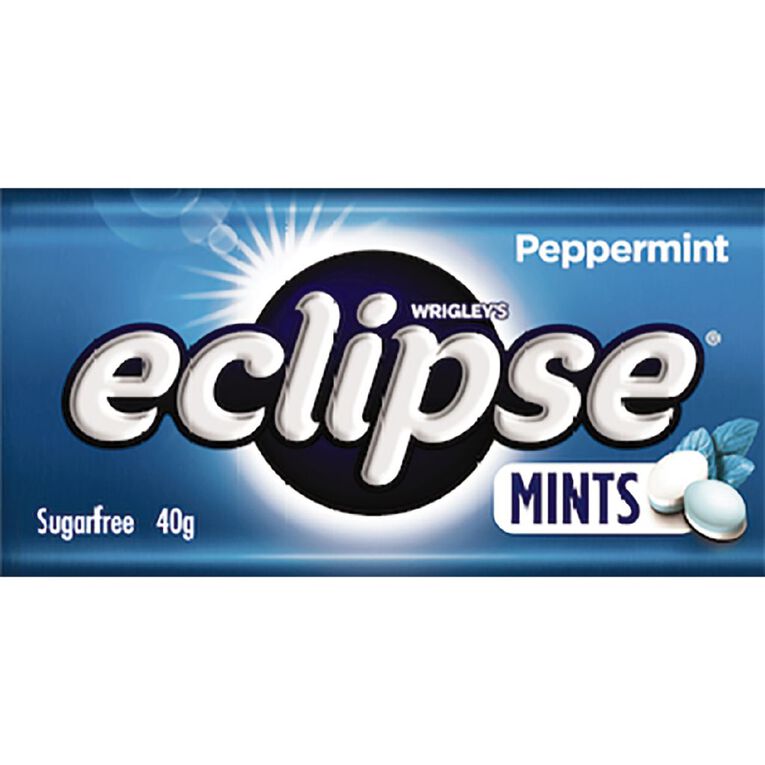 Eclipse Peppermint Mints Sugar Free Large Tin 40g, , hi-res