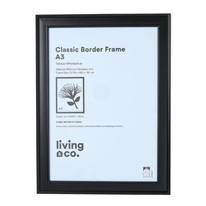 Living & Co Classic Border Frame Black A3