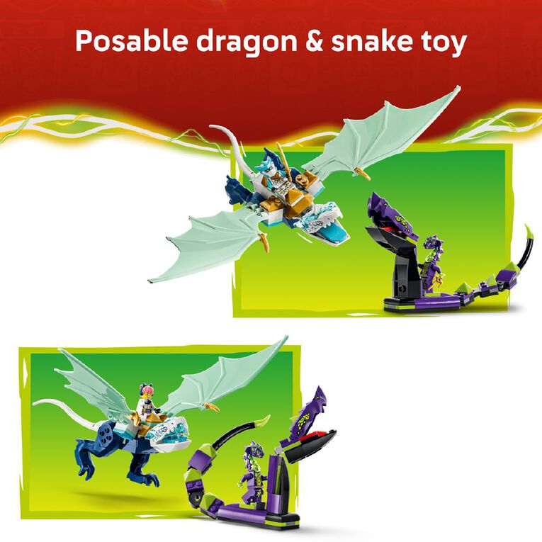 LEGO Ninjago Zanes Ice Dragon Verses Acid Monster Snake 71865, , hi-res