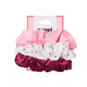 Poppi Mini Scrunchie Cherry and Mint 3 Pack