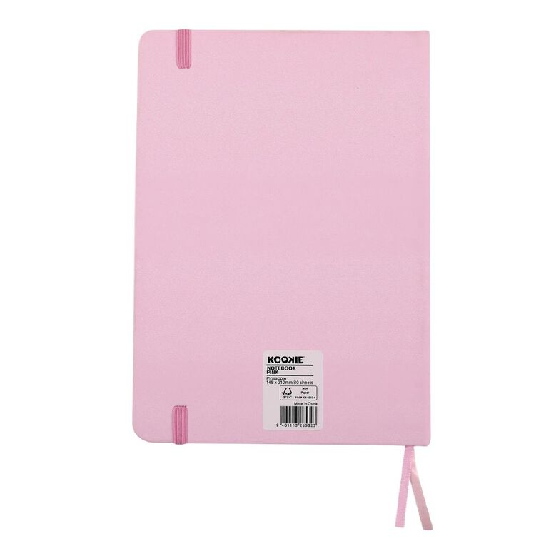 Kookie Pineapple A5 Notebook Pink, , hi-res