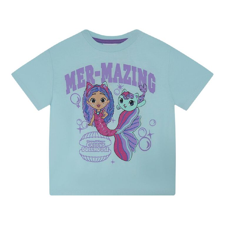 Gabby's Dollhouse Preschool Printed Relaxed Tee, Blue Light, hi-res