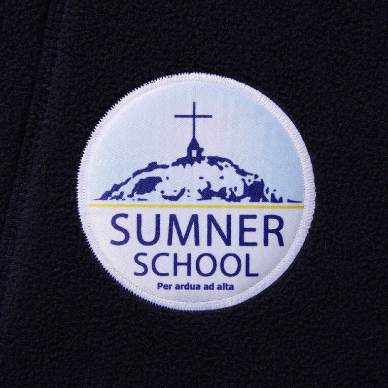 Schooltex Sumner School Polar Fleece Top with Badge, Navy, hi-res
