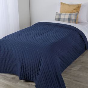 Living & Co Kids Quilted Blanket Blue Single