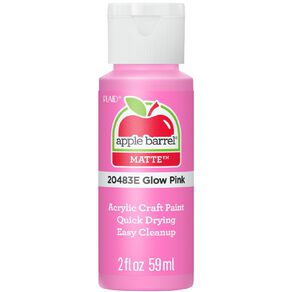 Apple Barrel Acrylic Glow In The Dark Pink 60ml