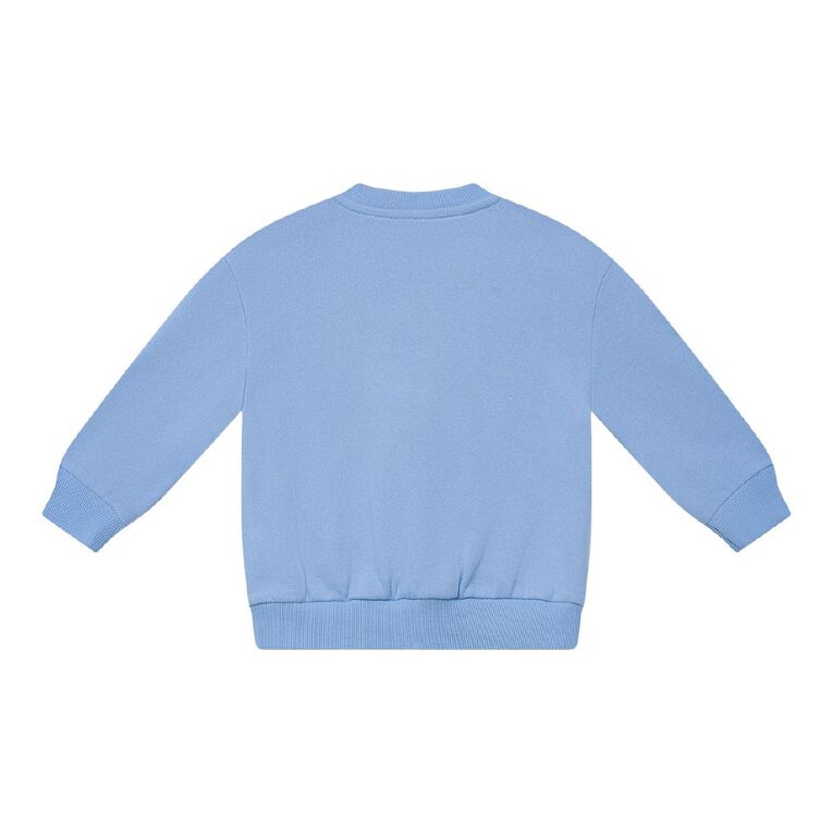 Young Original Babies' Plain Crew Sweatshirt, Blue Light SKYWAY, hi-res