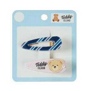 Teddy Island Hair Clip 2 Pack