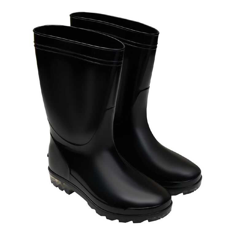 H&H Women's PVC Splash Gumboots, Black, hi-res