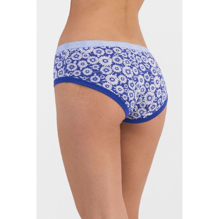 Rio Women's Boyleg Briefs 5 Pack, Blue Mid, hi-res