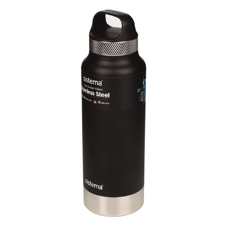 Sistema Stainless Steel Bottle 1L Assorted The Warehouse