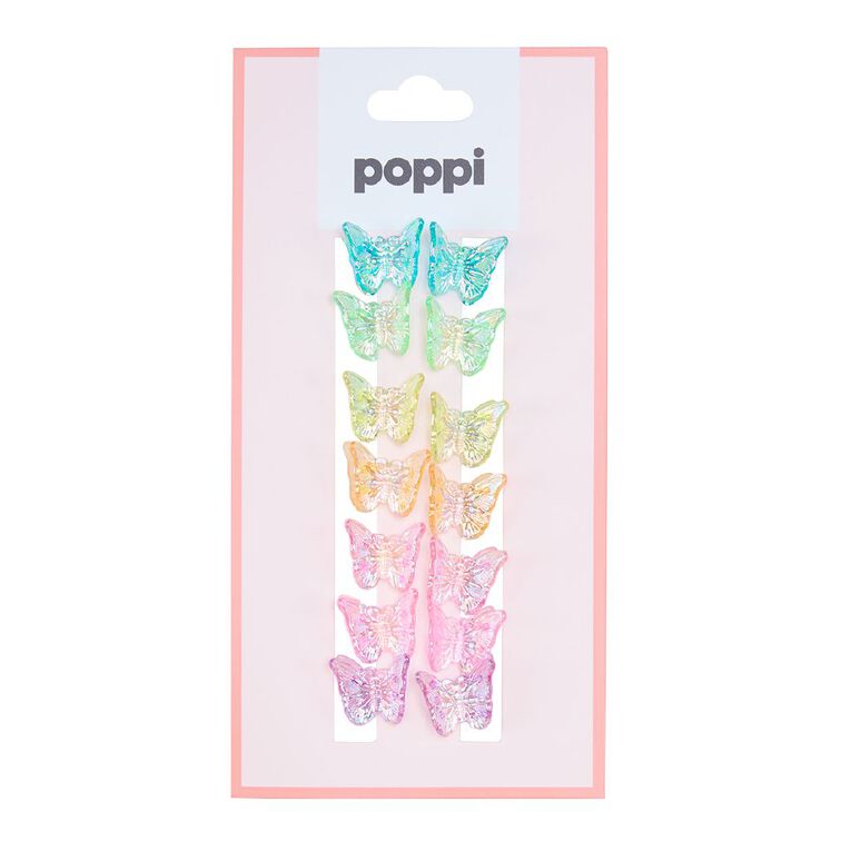 Poppi Mini Butterfly Clips 14 Pack, , hi-res