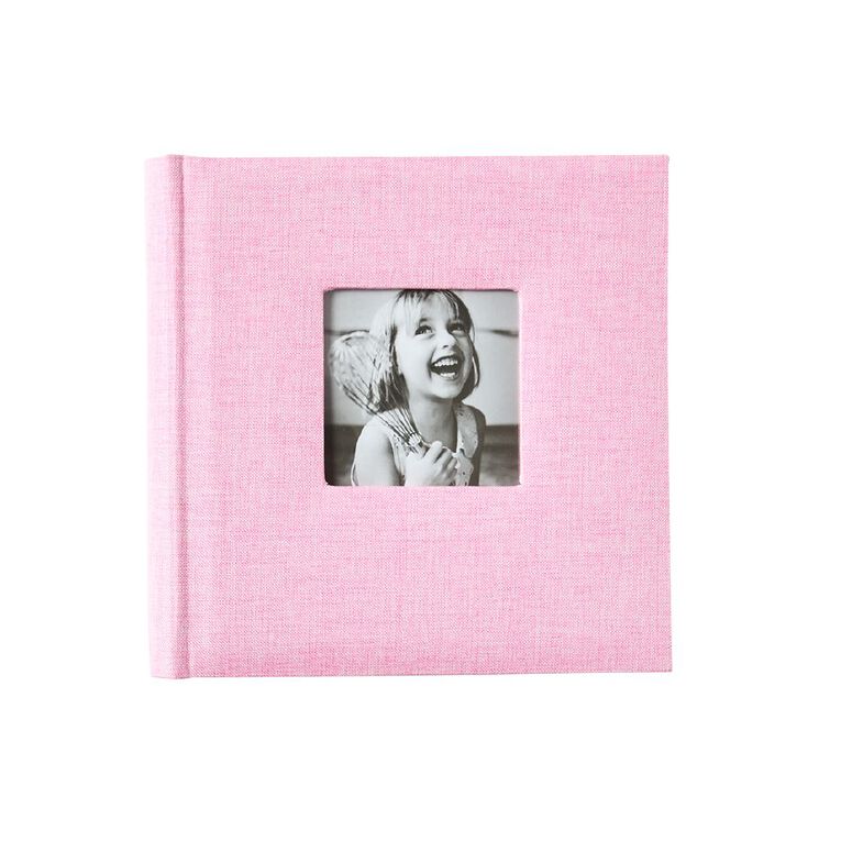 Living & Co Window Pocket Photo Album 120 Pocket Pink Light, , hi-res