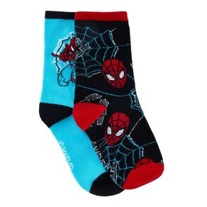 Spider-Man Boys' 2 Pack Crew Socks