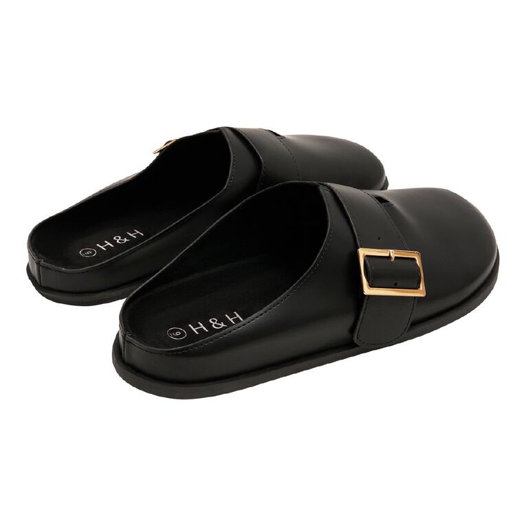 H&H Women's Charlie Slip On Clog, Black, hi-res