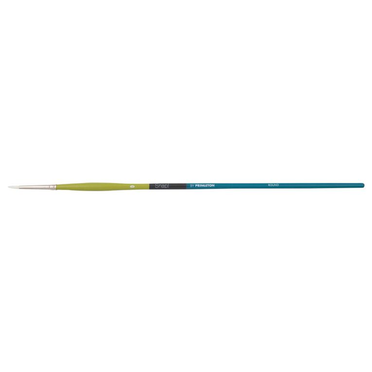 Princeton Snap Brush Long Handle Taklon Round 0 White, , hi-res