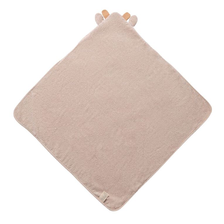 Babywise Hooded Towel Giraffe 80cm x 80cm 500gsm, , hi-res