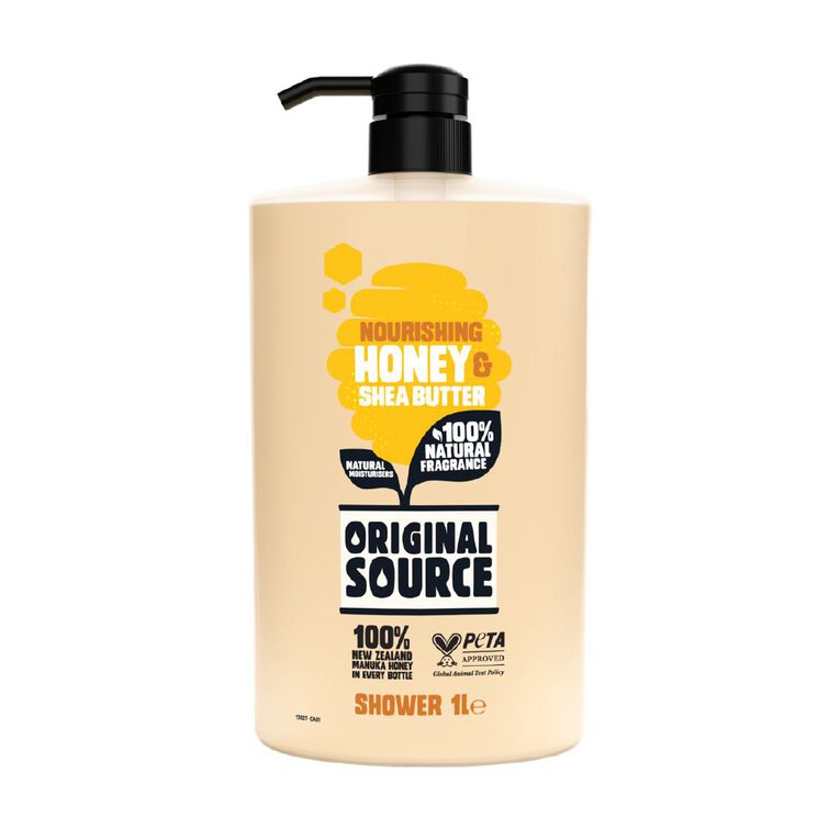 Original Source Body Wash Shea Butter And Honey 1L, , hi-res