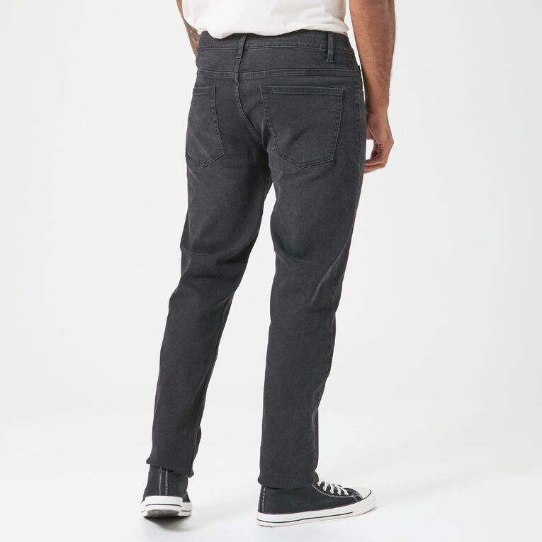 H&H Men's Slim Jeans, Black S25, hi-res