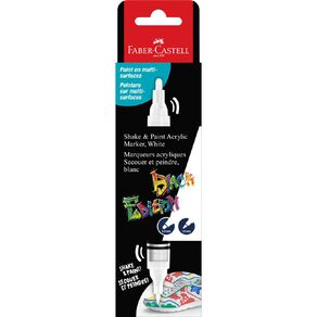 Faber-Castell Black Edition Shake and Paint Marker White