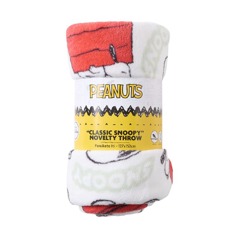 Peanuts Classic Snoopy Novelty Throw 127cm x 152cm, , hi-res