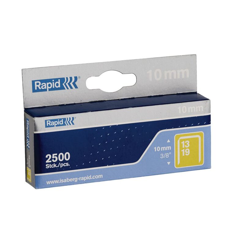 Rapid Staples 13/10 2500 Pack Silver, , hi-res