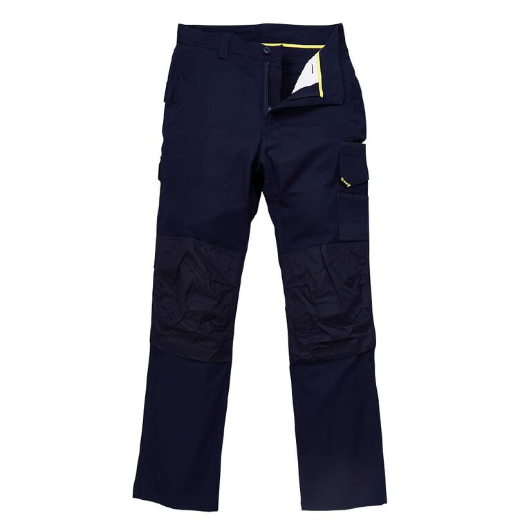 Tradie Men's Slim Fit Flex Cargo Pants Navy The Warehouse