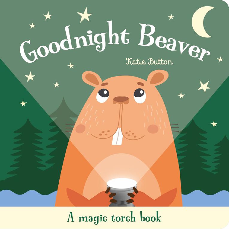 Magic Torch Book: Goodnight Beaver by Katie Button, , hi-res