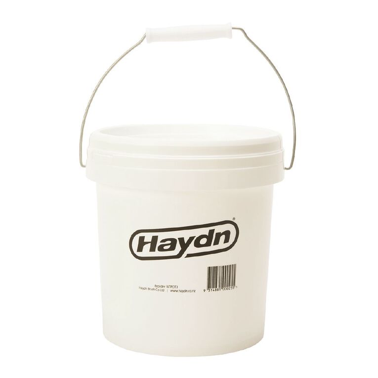 Haydn Paint Pot Plastic and Lid 4L The Warehouse