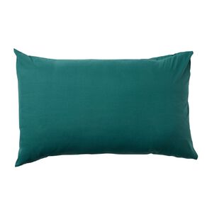 Living & Co Pillowcase Standard Microfibre 2 Piece Green 48cm x 73cm