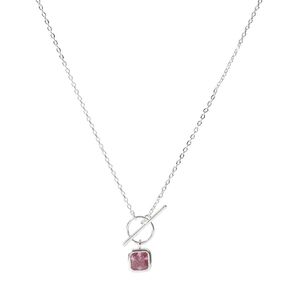 Silver Plated Tbar Necklace