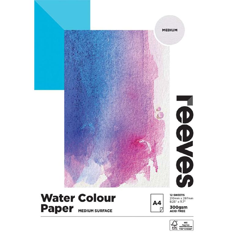 Reeves Water Colour Pad A4, , hi-res