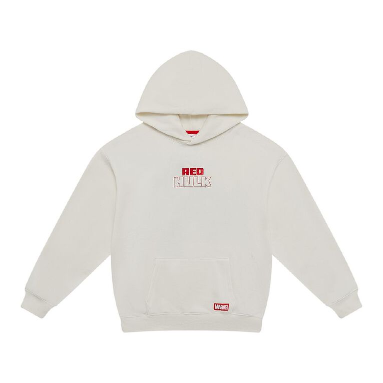 Marvel Red Hulk Pull Over Hoodie, Cream, hi-res