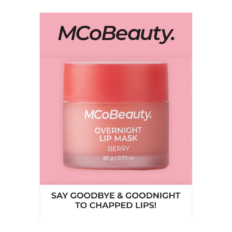 MCoBeauty Overnight Lip Mask Berry, , hi-res