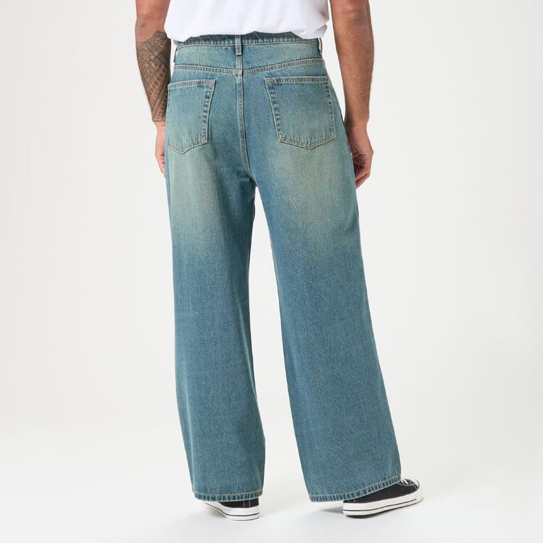 Garage Men's Baggy Jeans, Denim Dark vintage, hi-res