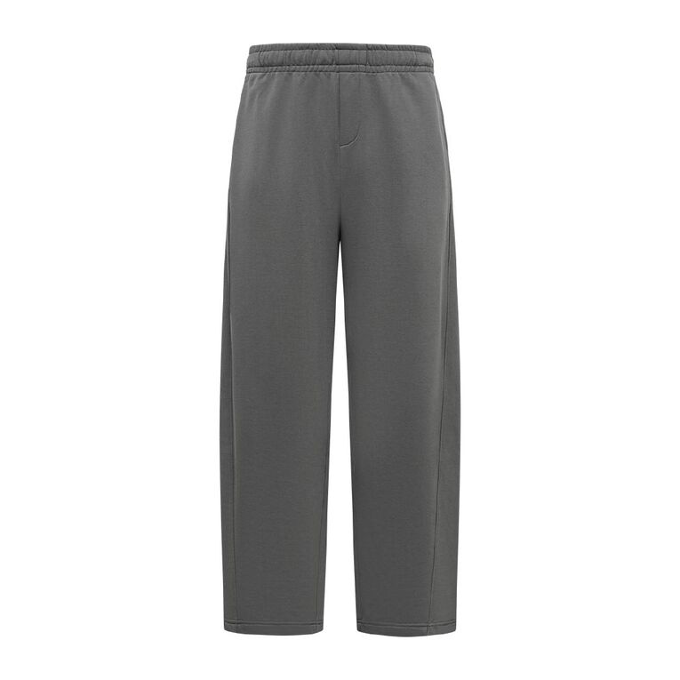 Garage Men's Fleece Barrel Leg Pants, Grey Dark DarkShadow, hi-res