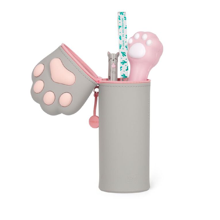 Legami 2-in-1 Silicone Pencil Case Kawaii Kitty Paw, , hi-res
