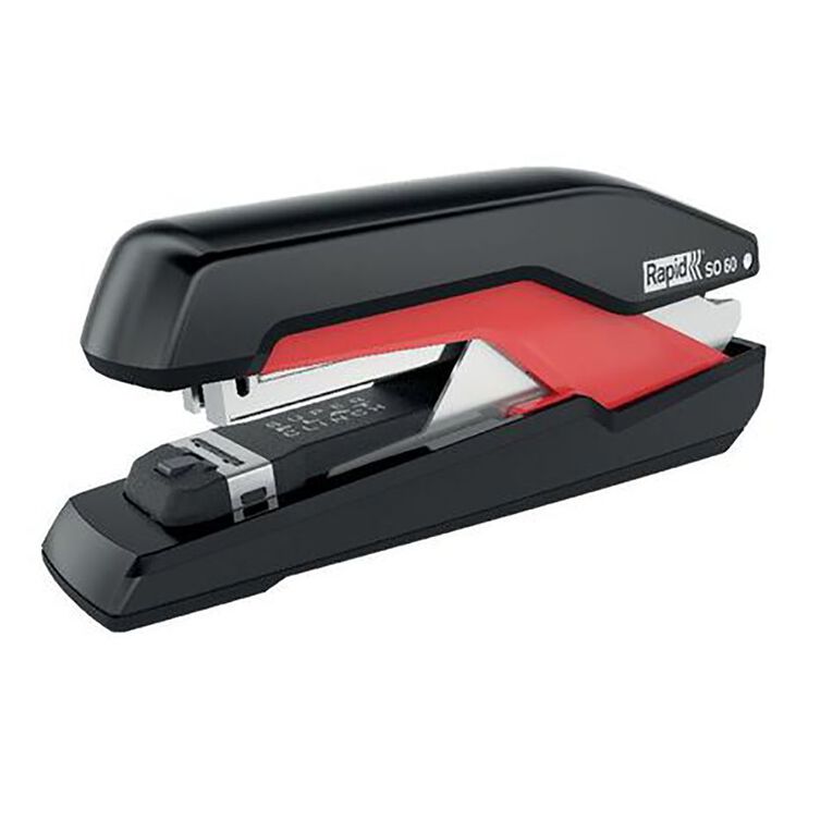 Rapid Stapler So60 Omnipress 60 Sheet Fullstrip Black/Red, , hi-res