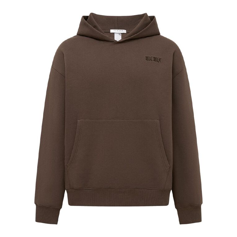 Garage Men's Heavyweight Sweat Crew Graphic, Brown Dark, hi-res
