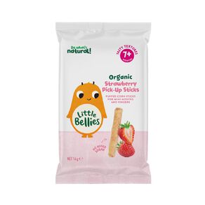 Little Bellies Baby Organic Pick Up Sticks Strawberry 16g