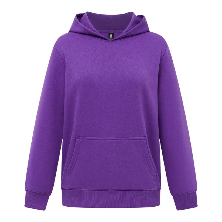 H&H Women's Essential Pullover Hoodie, Purple Mid, hi-res