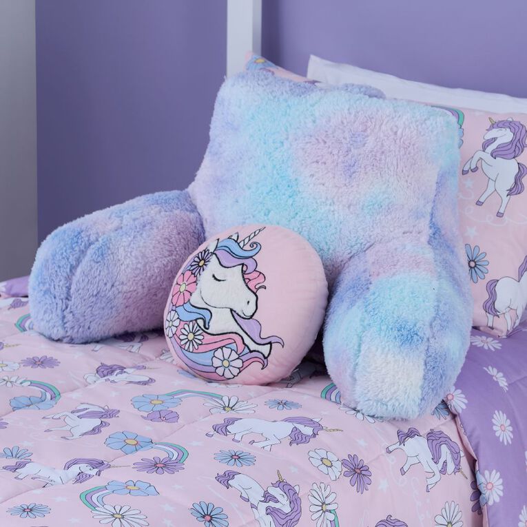 Living & Co Kids Reading Cushion Unicorn Dreams Ombre Multi-Coloured, , hi-res