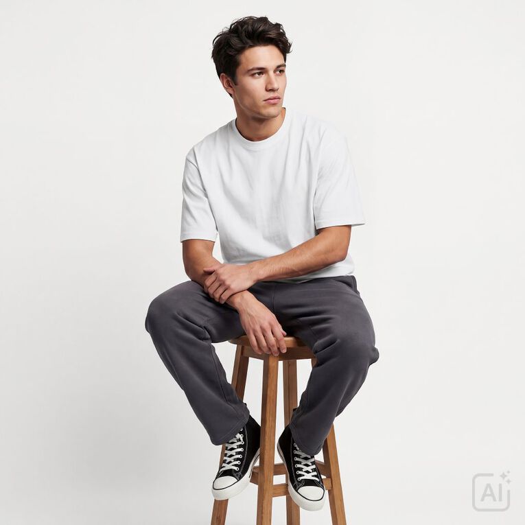Garage Men's Heavyweight Boxy Tee, White, hi-res