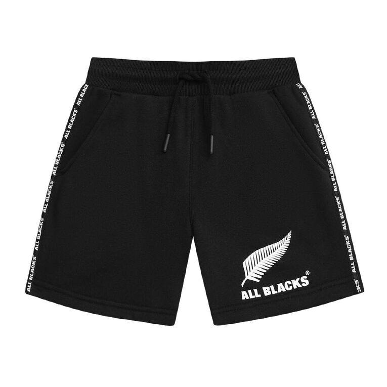 All Blacks Kids' Fleece Shorts, Black, hi-res