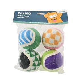 Pet HQ Tennis Ball 4 Pack