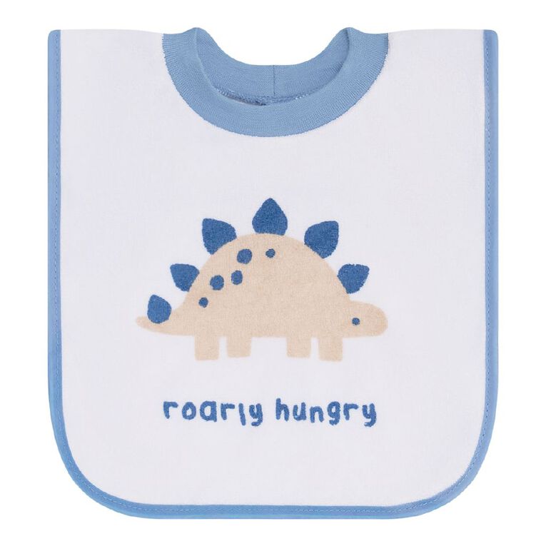 Young Original Babys' Popover Bibs 3 Pack, Blue Light, hi-res